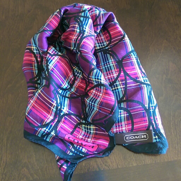 Coach silk scarf - Picture 1 of 3