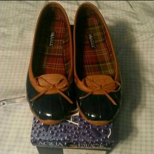 Aqua Duck Navy Rain Flats (11)