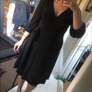Black Wrap Dress