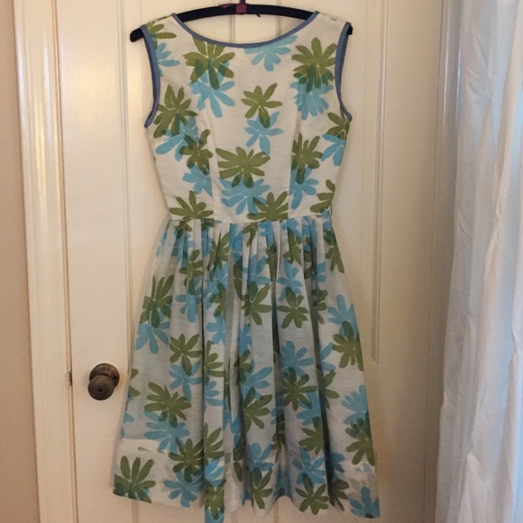 Vintage Dresses & Skirts - ✨HP✨Vintage MidCentury Blue & Green Floral Dress