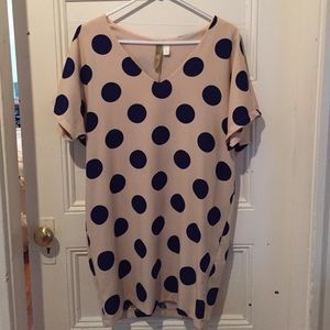 Blue Polka Dot Dress