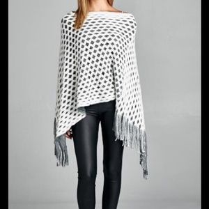 Beautiful asymmetrical poncho..NOW AVAILABLE !