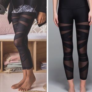 Lululemon High Times Mesh Pant - Snakeskin (RARE!)