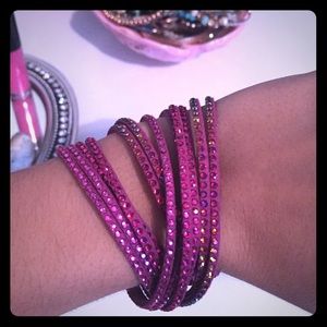 Swarovski crystal wrap bracelet
