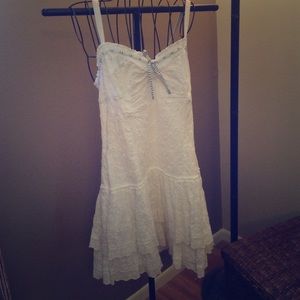 Simple white eyelet dress