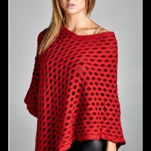 Beautiful asymmetrical poncho..NOW AVAILABLE!!