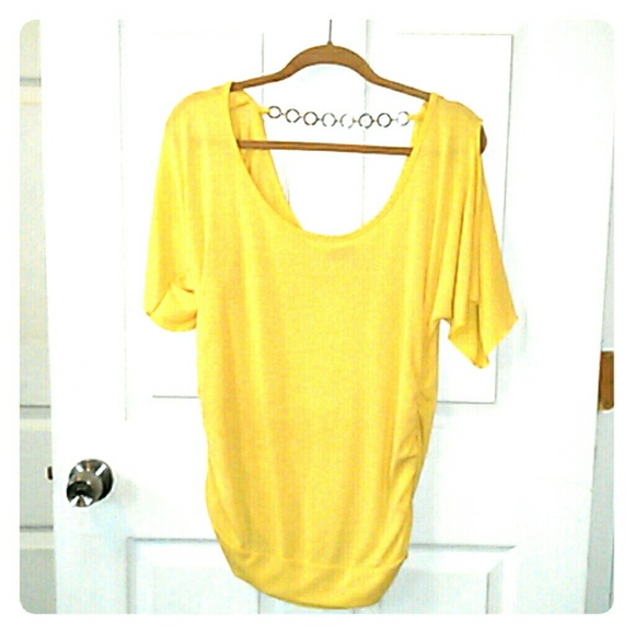 Yellow Back Chain Top