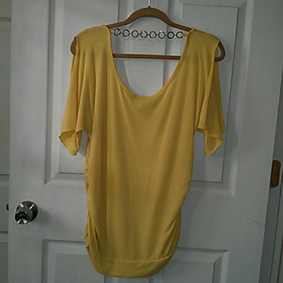 Yellow Back Chain Top - Picture 2 of 2