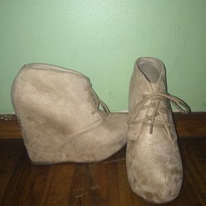 Suede booties