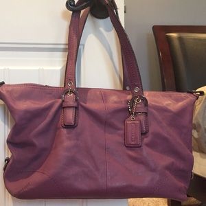 Authentic Coach plum purse
