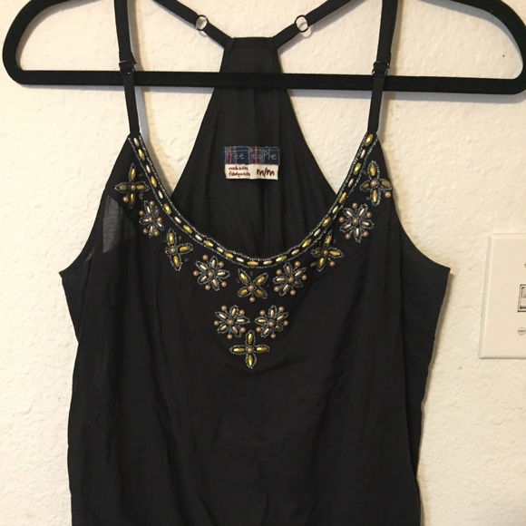 Black racer back top.