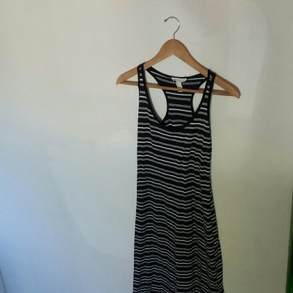 Body Hugging Striped Maxi Dress - Picture 1 of 2