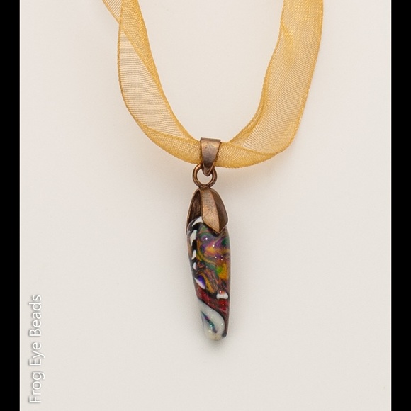 OOAK Handmade Country Quilt Necklace