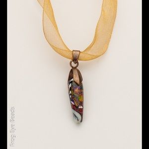 OOAK Handmade Country Quilt Necklace