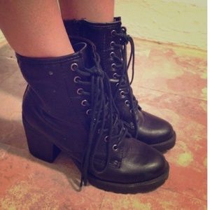 Black Combat Booties