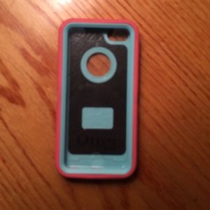iPhone 5c Otterbox Defender Case Pink/Mint