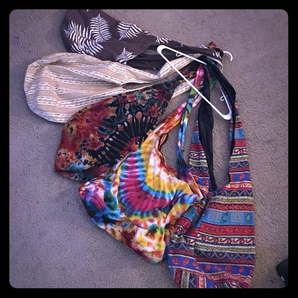 Lot of 5 Hobo style cross body bags