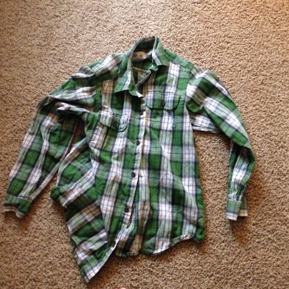 Green Plaid Shirt