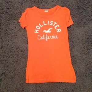 Orange hollister shirt
