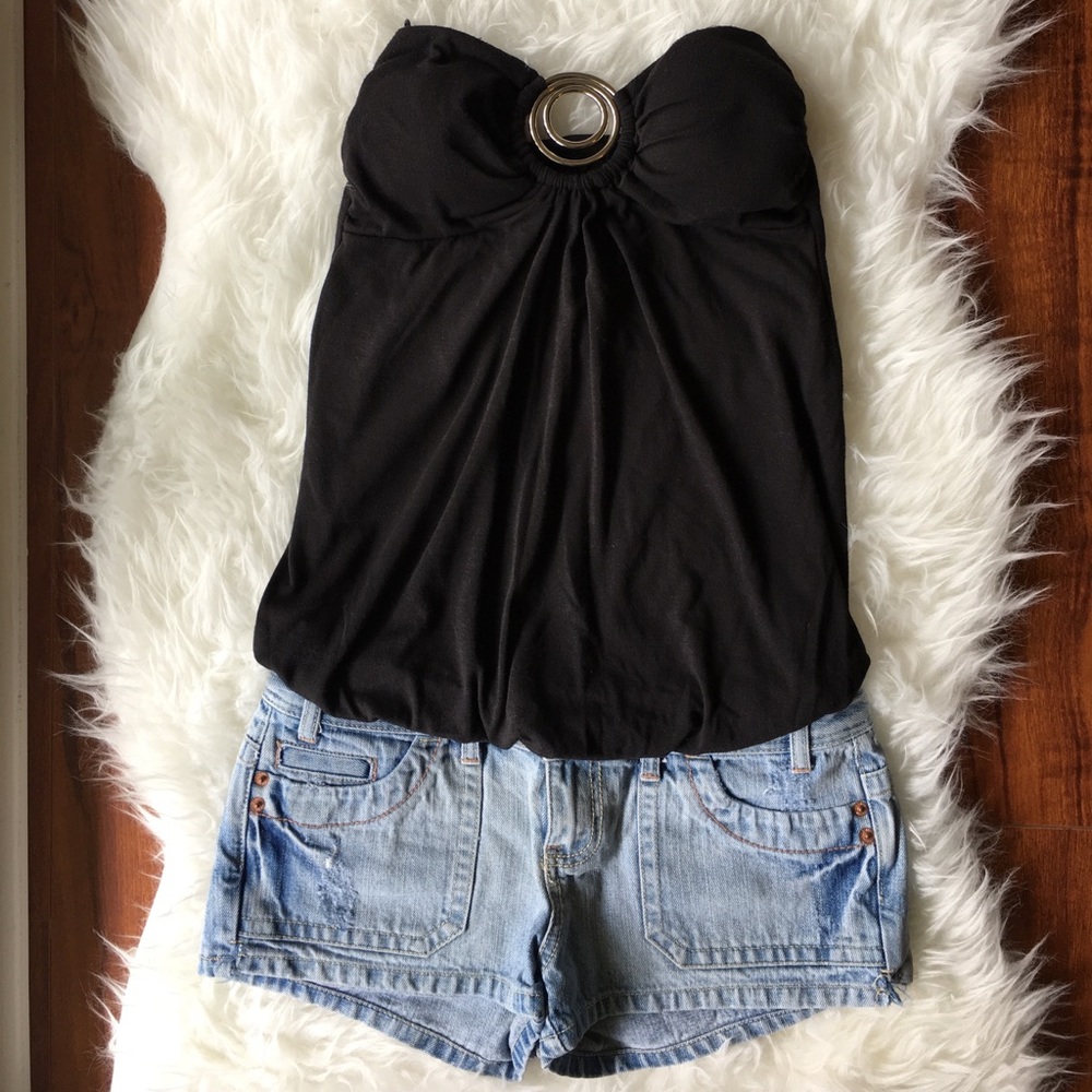Adorable black tube top!!