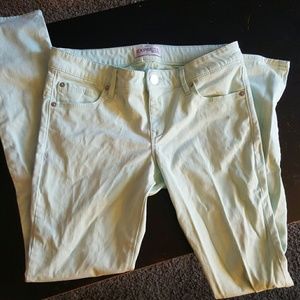 Express mint jeans