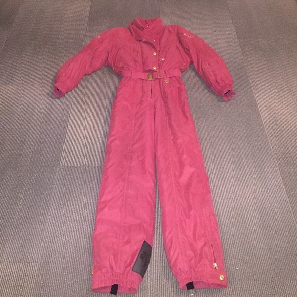 Descente pink/red snow ski/board suit! Reposh