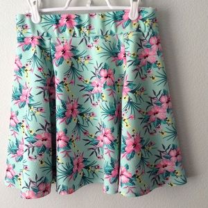 H&M Mint Tropical skirt