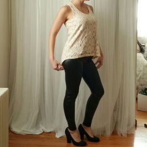 Pink Lace Hi-Lo Top