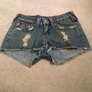 True Religion Brand denim shorts