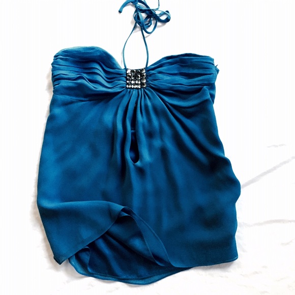 ROCK and REPUBLIC Swarovski Silk Cami top $298 - Picture 3 of 4