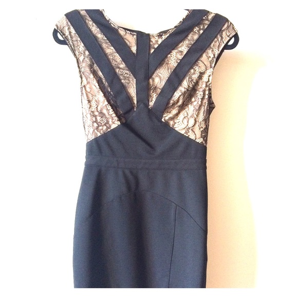 Black and Lace BodyCon Dress