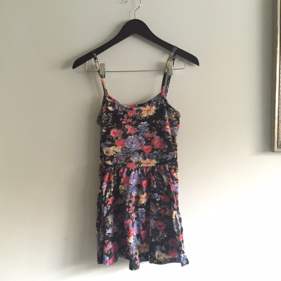 BDG Floral Mini Dress with Pockets