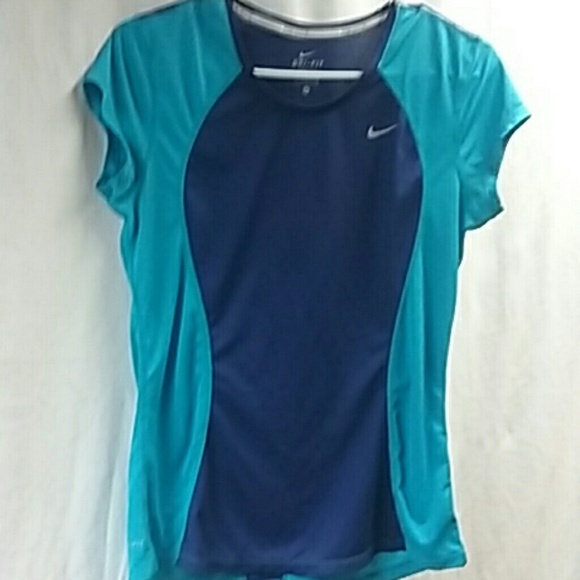 Nike blue and teal tee shirt