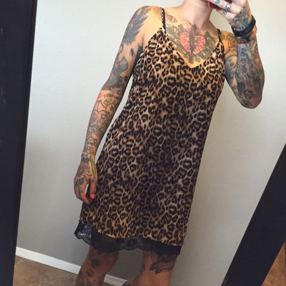 Leopard Slip Dress