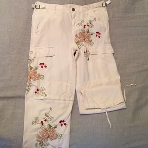 Cropped Danang silk pants