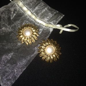 Gold color earrings
