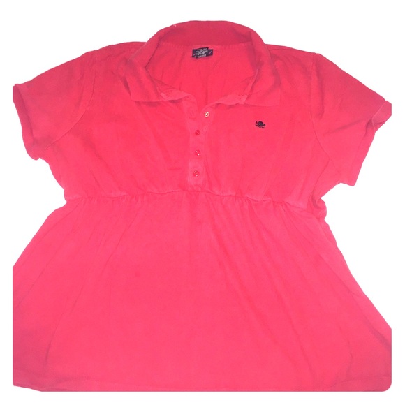 Torrid Size 2 Red Cinched Waist Polo