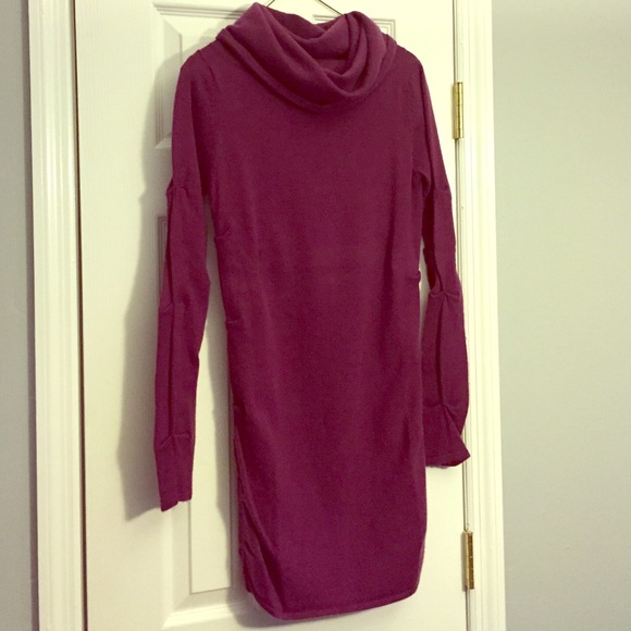 Purple Nicole Miller sweater dress