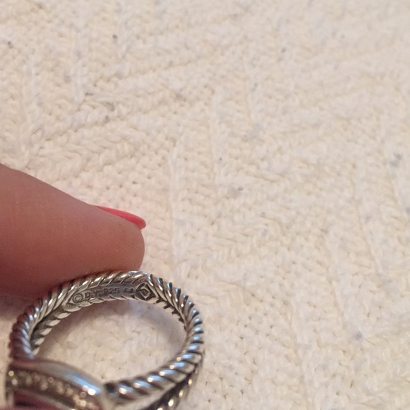 David yurman black onyx ring with diamonds - Picture 3 of 3