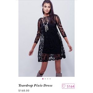 Jen's Pirate Booty Free People Black Lace Dress