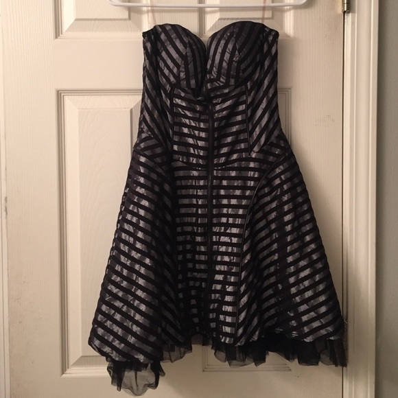 XXI striped zipper dress