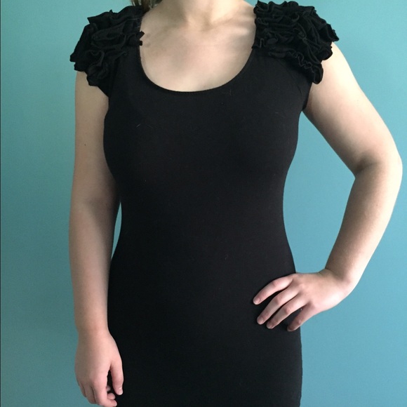 Tight black dress