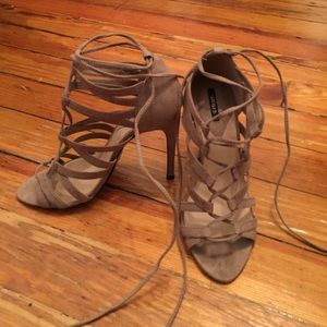 Forever 21 Lace Up Heels