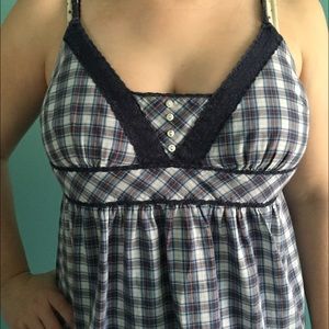 Plaid tank top