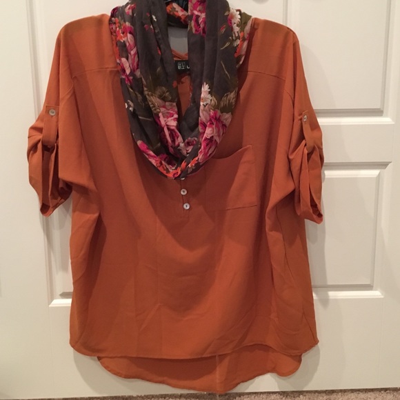 Orange blouse