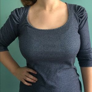 Simple and feminine 3-4 sleeve top
