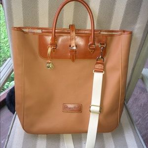 Coated Cotton Editors Travel Tote ⚡️PRICE IS FIRM