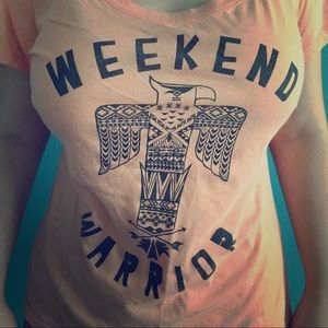 Scoop neck graphic tee