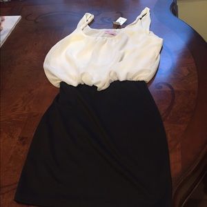 New body central black and white dress