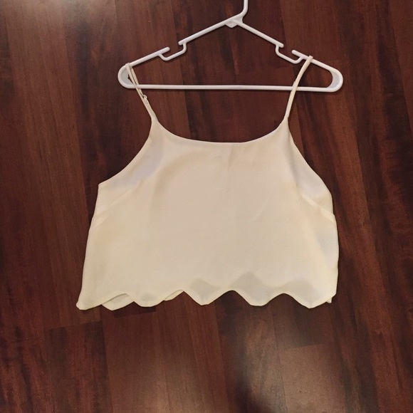 White crop top